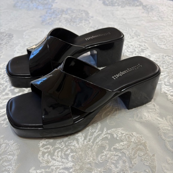 Jeffrey Campbell Bubblegum Block Platform Heels Black Size 8 - Picture 5 of 15